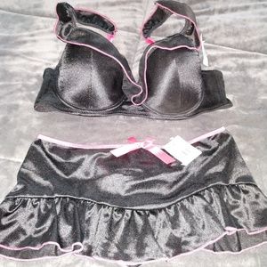 Silk Lingerie Set, Large
